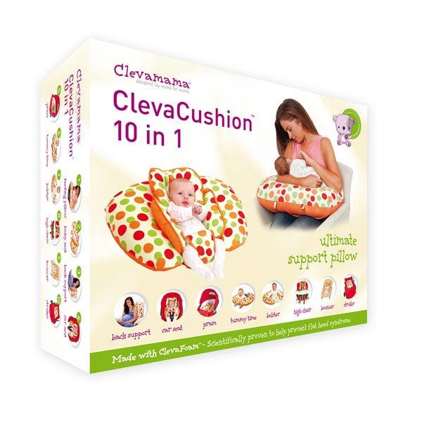 Perna multifunctionala 10 in 1 portocalie Clevamama - imagine 18