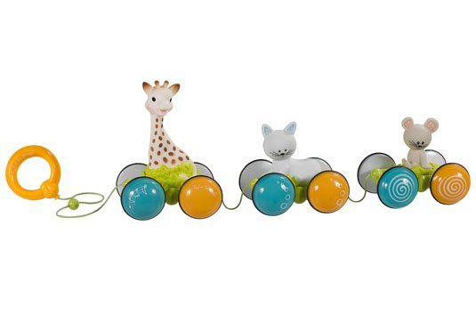 Jucarie de tras Roll & Go Girafa si prietenii - imagine 3