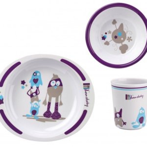 Set pentru masa din melamina LITTLE MONSTER Thermobaby