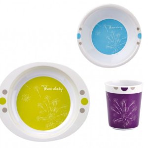 Set pentru masa din melamina FIREWORKS Thermobaby