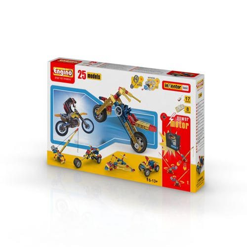Set inginerie 25 modele cu motor Engino - imagine 14