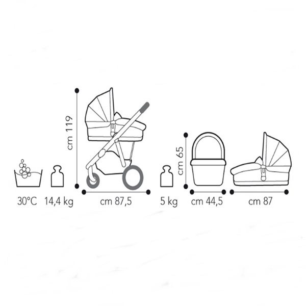 Carucior Ovo sistem 3 in 1 BV727 - Brevi - imagine 8