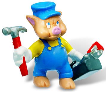 Figurina Little Pigs Mechanic Bullyland