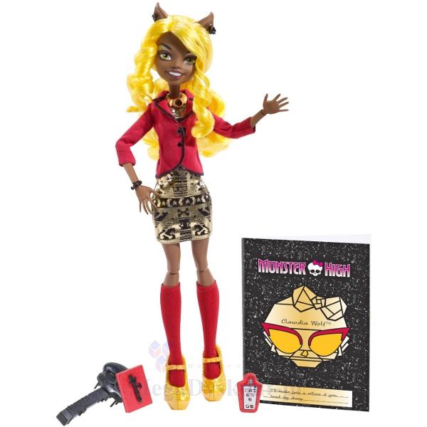 Papusa MH - Gama "Prietenele Noi Covorul Negru" Clawdia Wolf Mattel