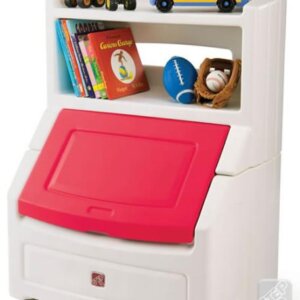 Dulapior cu raft - Lift & Hide Cu capac Rosu STEP2
