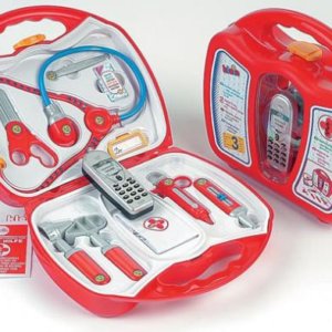 Trusa de doctor cu telefon mobil Klein