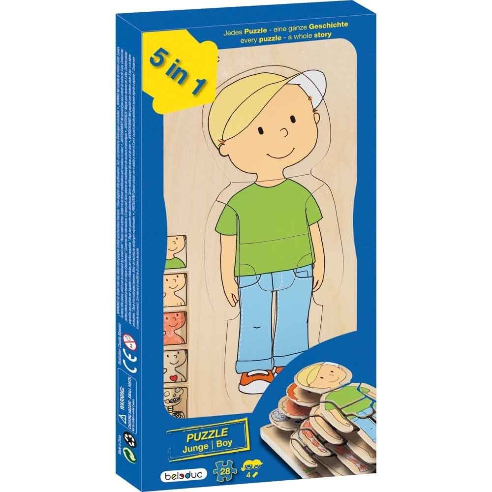 Puzzle stratificat Corpul tau Baiatul Beleduc