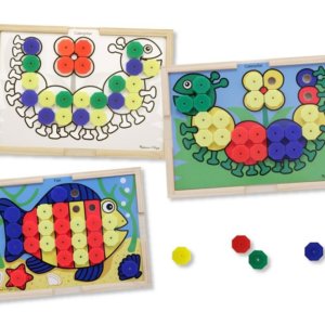Mozaic din lemn cu culori Melissa and Doug