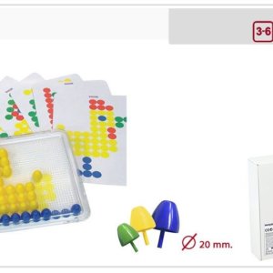 Set didactic mozaic 20 mm pentru 6 copii Miniland