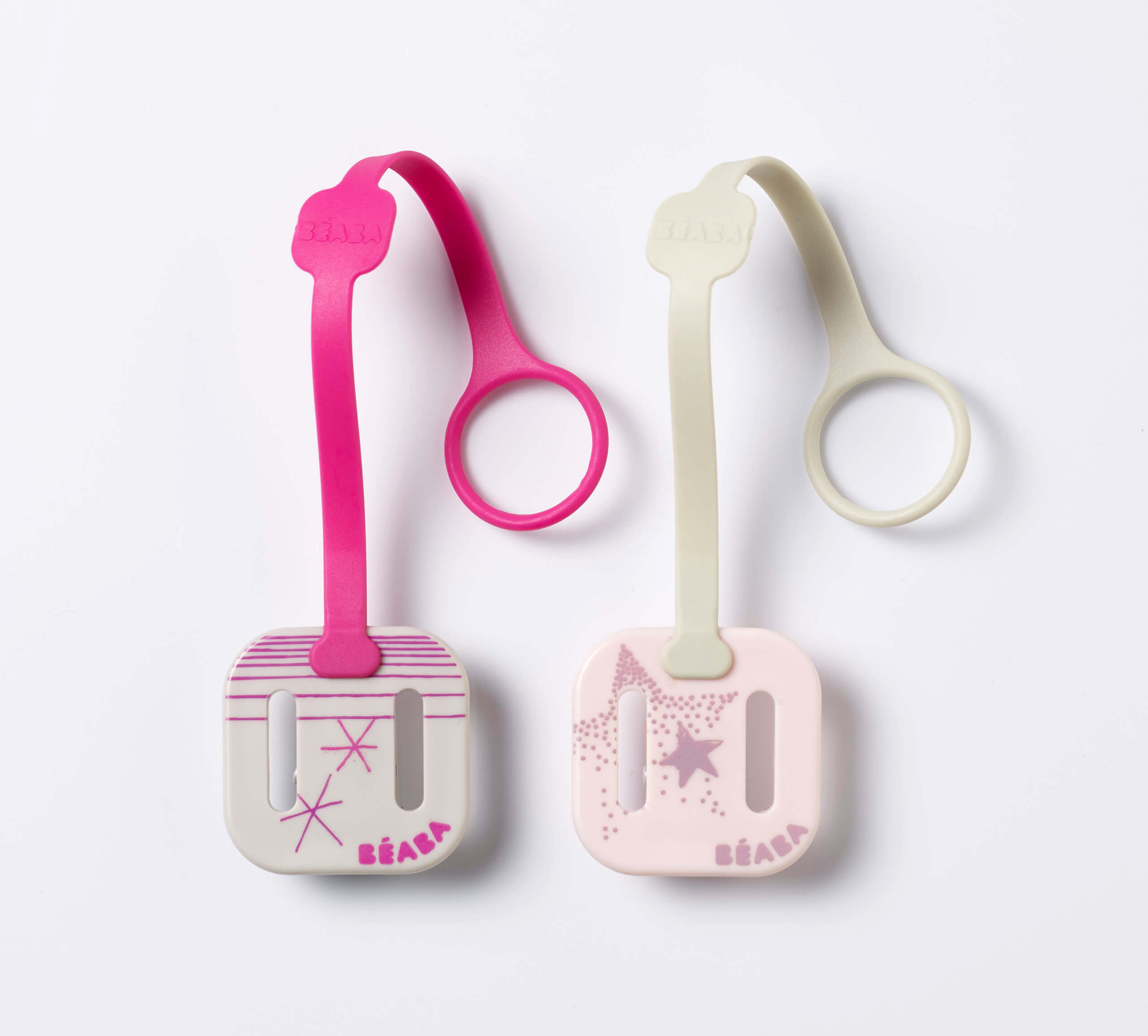Set doua lanturi suzeta Pastel - Roz Beaba