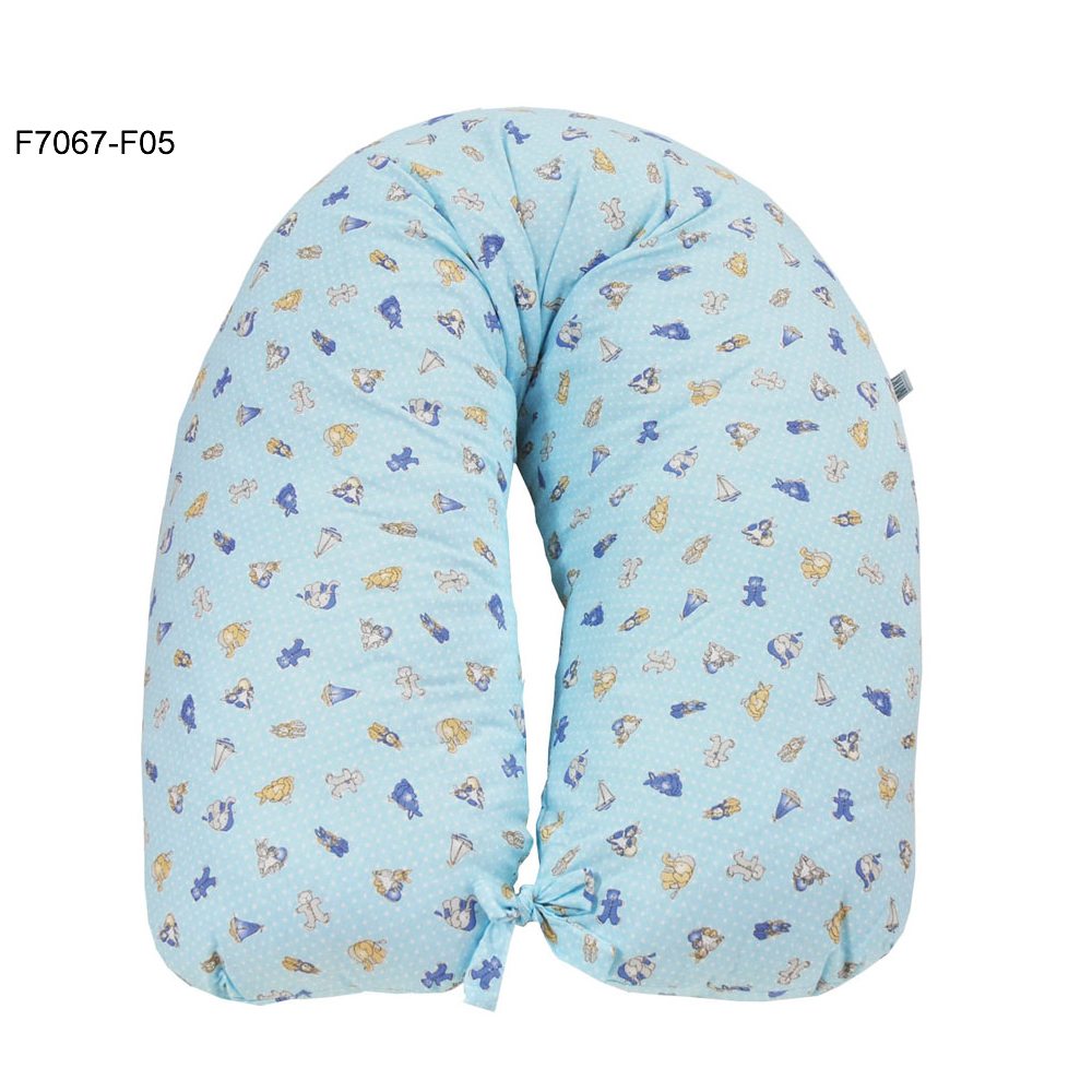 Perna gravida husa bumbac bleu 165cm Fiki Miki