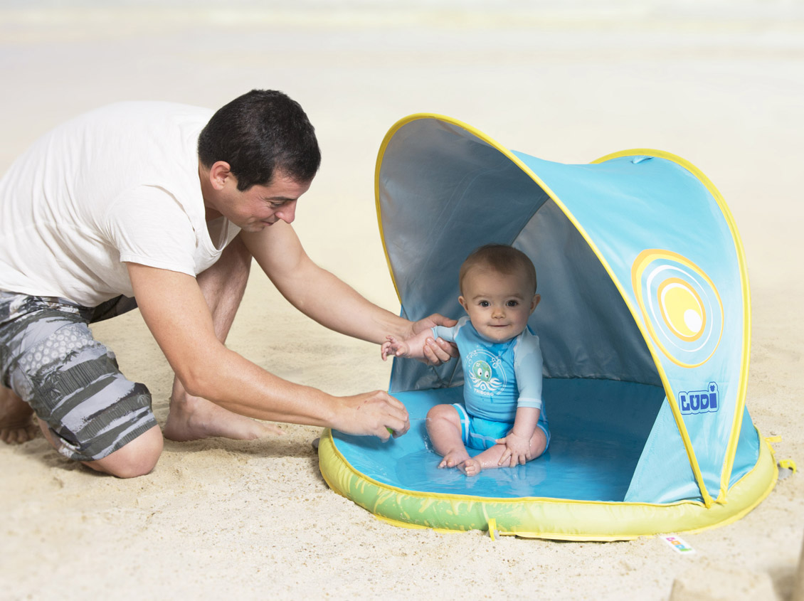 Spatiu pentru plaja acoperit, protectie UV50 ' Plage' LUDI - imagine 3