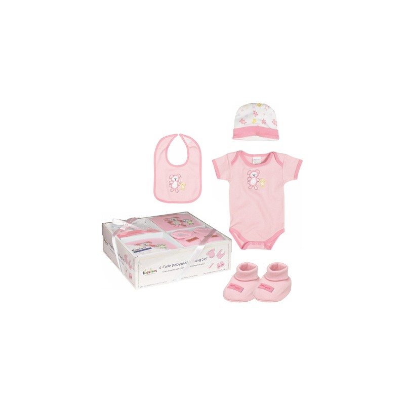 Set 4 piese bebelus A.H. (Culoare: Roz)