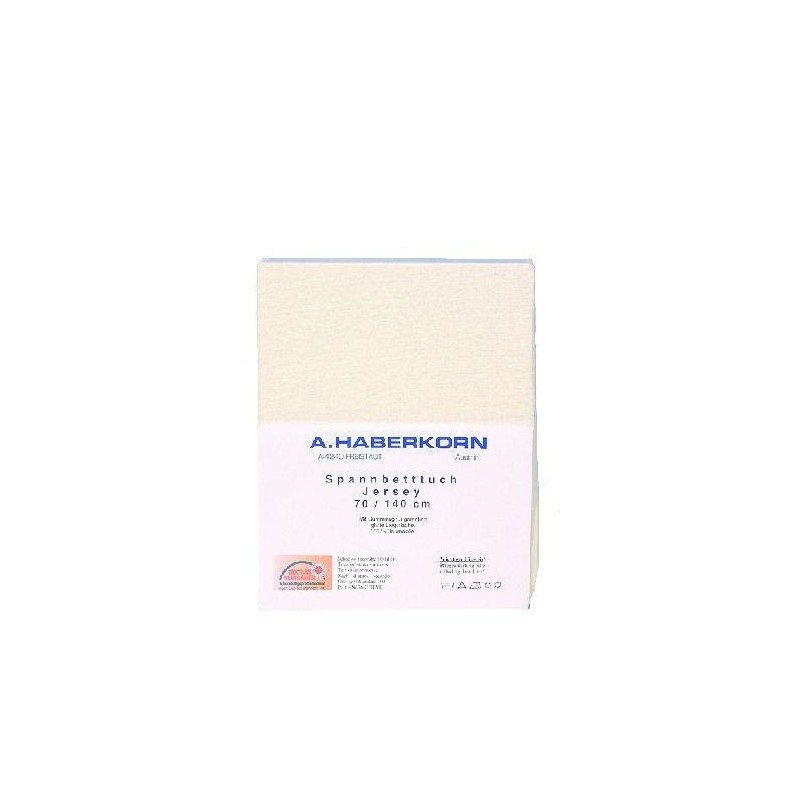 Cearceaf jerse cu elastic A.H. (Culoare: Crem)