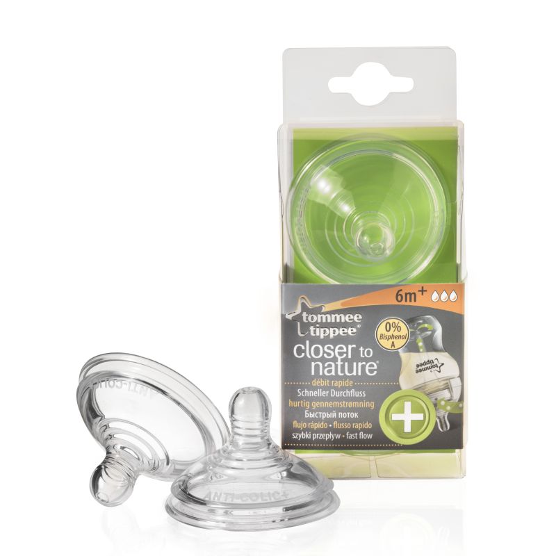 Tetina Anticolici cu Flux Rapid x 2 buc Tommee Tippee