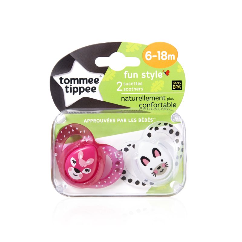 Suzete Ortodontice de Zi FUN 6-18 Luni x 2 buc Tommee Tippee