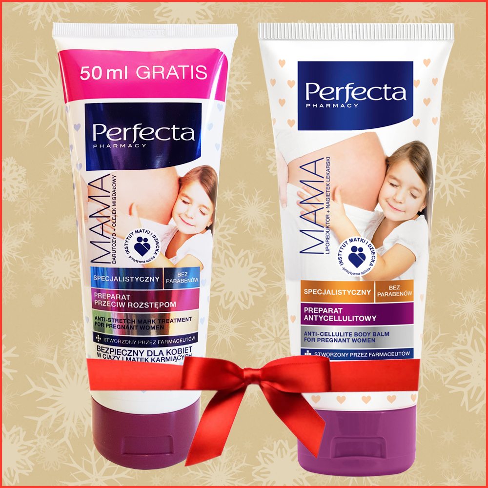 Pachet Promo 1 x Tratament impotriva vergeturilor pentru femeile insarcinate cu dubla actiune 200 ml + 1 X Balsam de corp anticelulitic pentru femeile insarcinate 200 m GRATUIT Perfecta MAMA