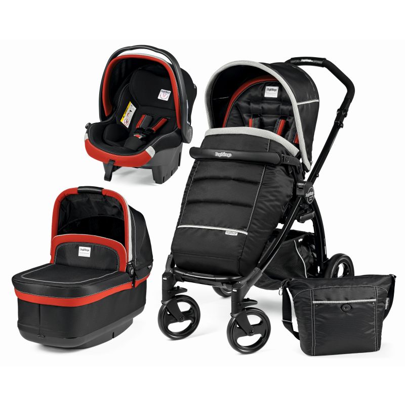 Nou! Carucior 3 in1 Book Plus Black POP-UP Synergy Peg Perego