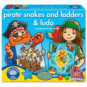 Joc de societate Piratii PIRATE SNAKES AND LADDERS & LUDO Orchard Toys