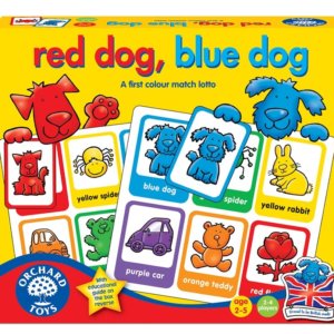 Joc educativ loto in limba engleza Catelusii RED DOG BLUE DOG