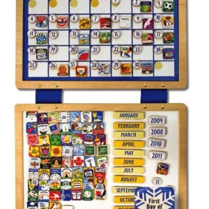 Calendar din lemn magnetic Melissa and Doug