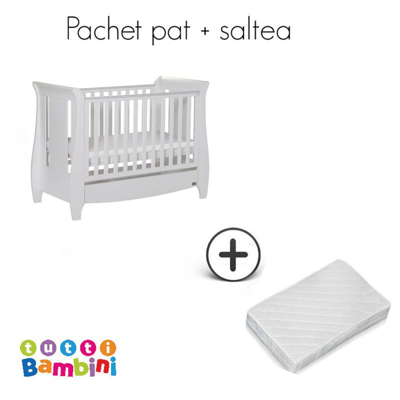 Tutti Bambini – Set patut + salteluta pentru bebelusi Lucas White