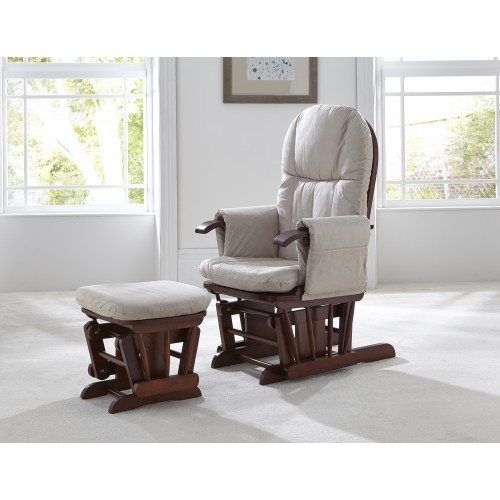 Tutti Bambini – Fotoliu reglabil pentru alaptat cu suport pentru picioare GC 35 Walnut