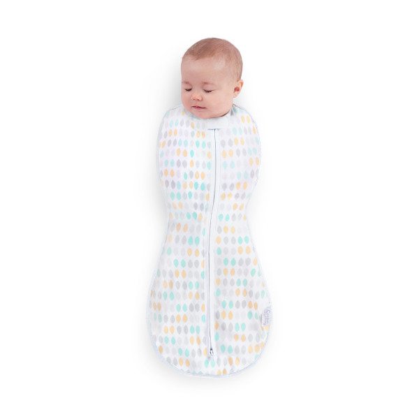 Bright Starts – 60426 Swaddle Perfect Peanut – Picaturi de ploaie