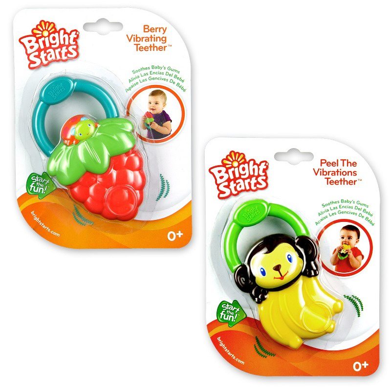 Bright Starts-9312-Jucarie de dentitie cu vibratii  ‘Fructul cel Urias’