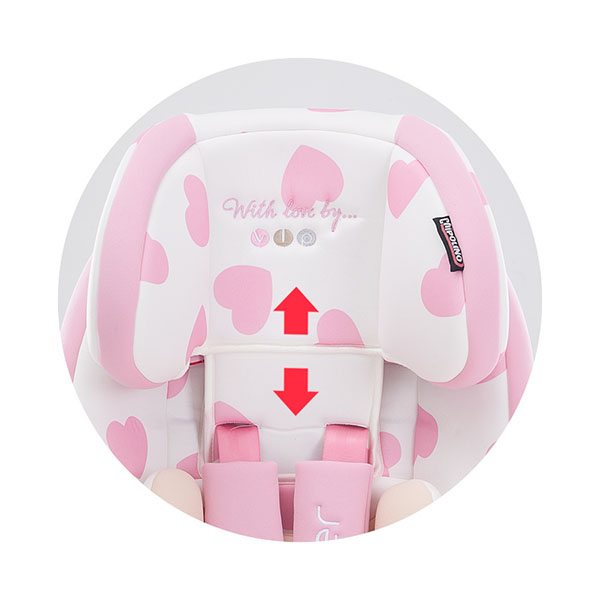 Scaun auto Chipolino Rover cu sistem Isofix 9-36 kg hearts - imagine 4