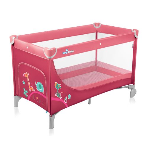 Baby Design Simple 02 raspberry - Patut pliabil
