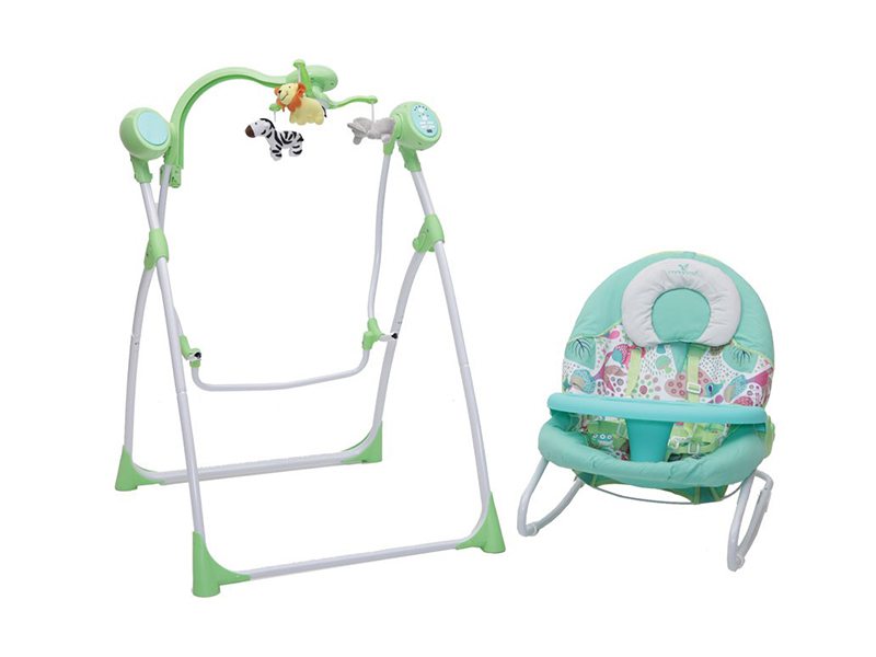 Leagan Electric Bebelusi CANGAROO Swing Star Albastru - imagine 2