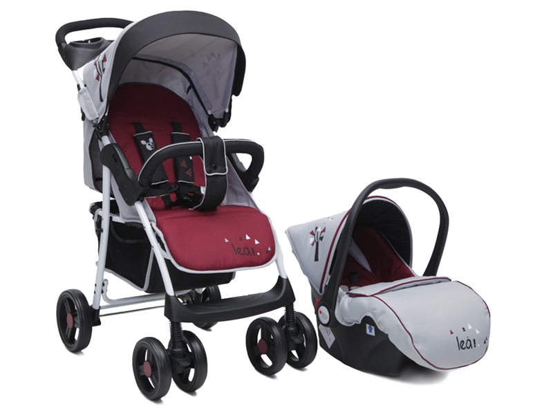 Carucior copii 2 in 1 Cangaroo Lea Visiniu