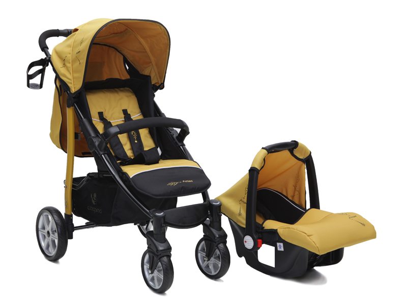 Carucior copii 2 in 1 Cangaroo Arrow Mustard