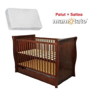 MAMO-TATO - Patut multifunctional Regal Venghe + Saltea Cocos