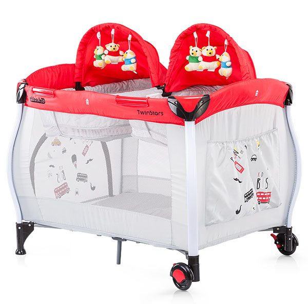 Patut pliabil Chipolino Twin Stars red