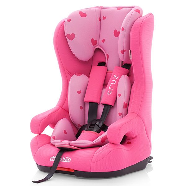Scaun auto Chipolino Cruz cu sistem Isofix pink hearts 2016 - imagine 2