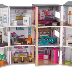 Casuta pentru papusi Contemporary Deluxe Townhouse KidKraft