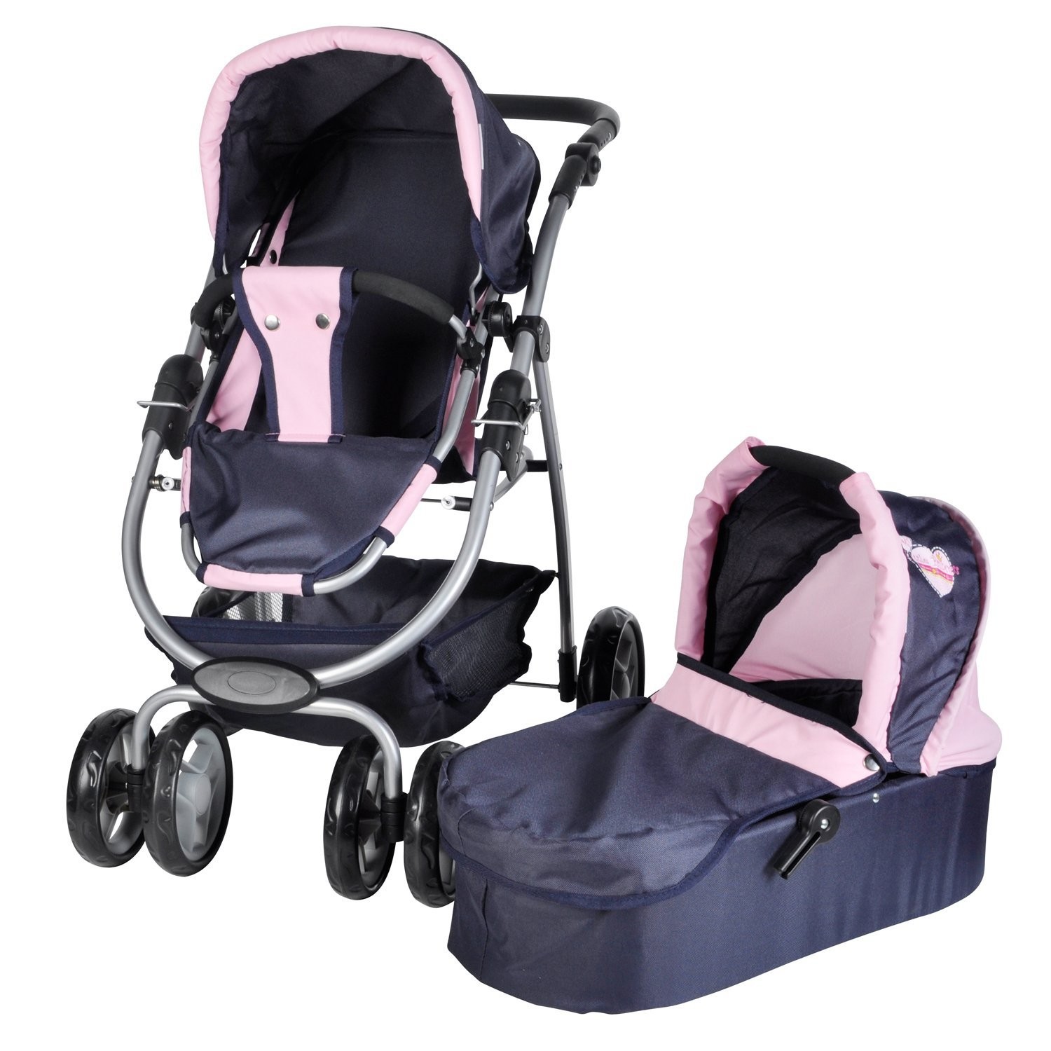 Carucior pentru papusi 3 in 1 Coco Heart Knorrtoys