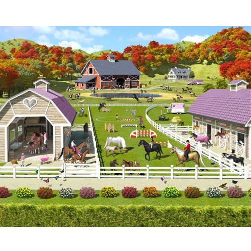 Tapet pentru Copii Horse and Pony Stables Walltastic