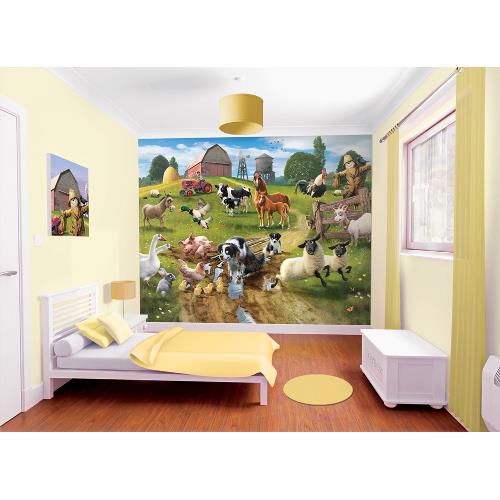 Tapet pentru Copii Farmyard Fun 2014 Walltastic