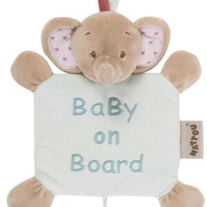 Semn de avertizare Baby on Board Elefantelul Rose Nattou