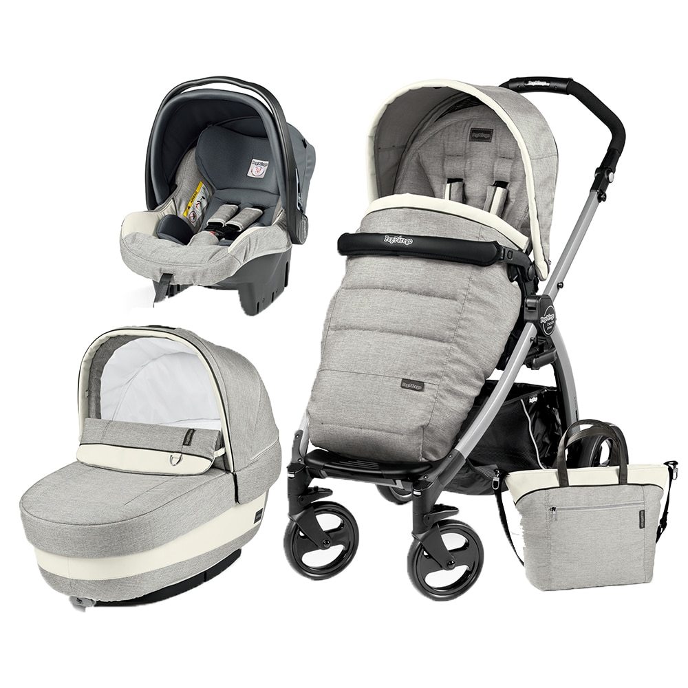 Carucior 3 In 1, Peg Perego, Book Plus, Black&Silver, Completo Elite - imagine 6