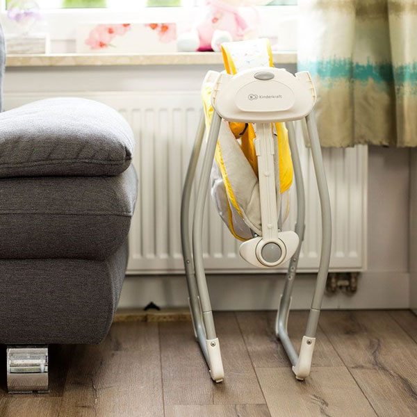 Leagan portabil 2 in 1 NANI YELLOW cu conectare la priza Kinderkraft - imagine 6