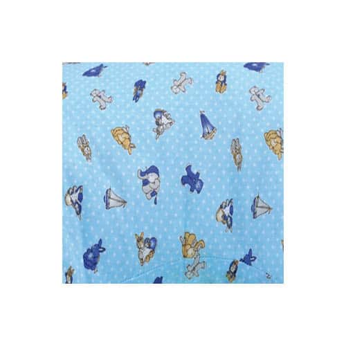 Husa bumbac perna gravida Bleu 165 cm Fiki Miki