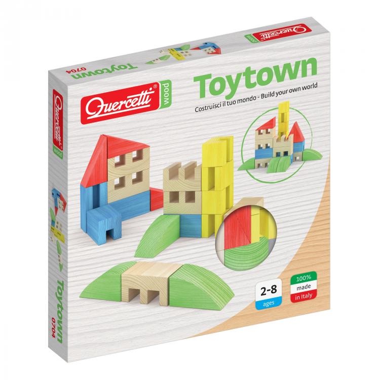 Joc Constructie Toytown 22 piese Quercetti - imagine 2