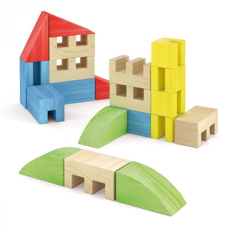 Joc Constructie Toytown 22 piese Quercetti