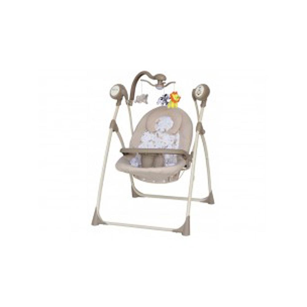 Leagan Electric Copii Cu Muzica Baby Mix SW102RC Beige