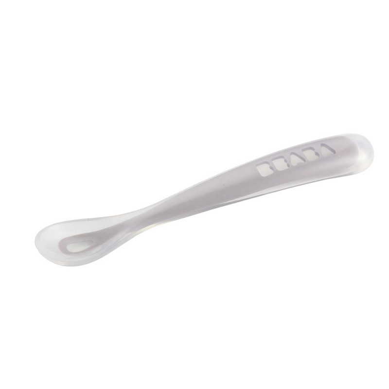 Set 4 lingurite ergonomice silicon Rainbow Beaba