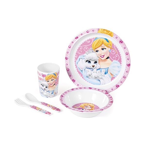 Set pentru masa melamina 5 piese Princess Pets Lulabi 9248500